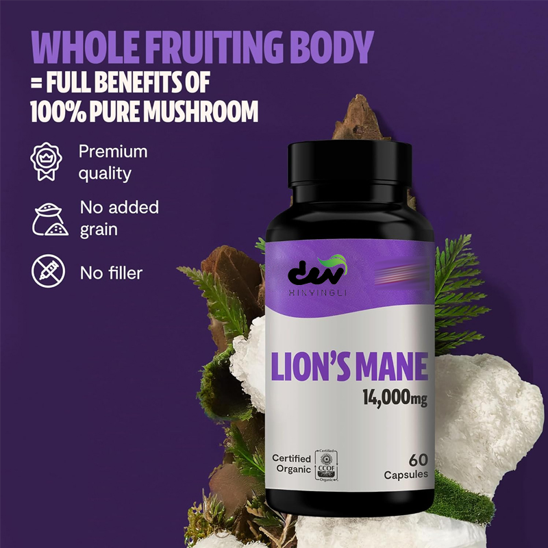 사자갈기버섯 보충제 캡슐 14000mg - 사자갈기버섯 - Lion Mane Mushroom 리뷰 및 가격