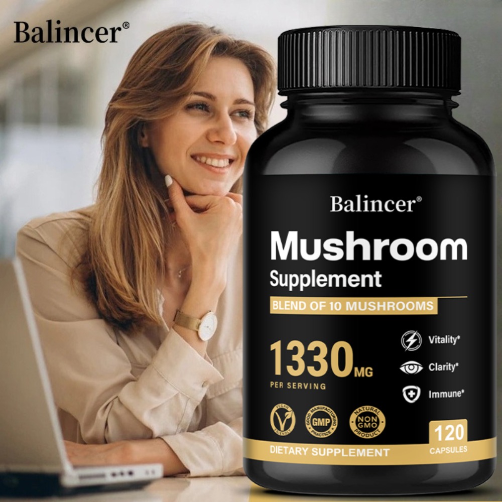 버섯 복합 보충제 - 뇌, 기억력, 에너지 생성 및 면 - Lion Mane Mushroom 리뷰 및 가격